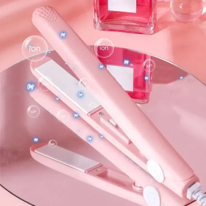 Compact Mini Hair Curler & Travel Flat Iron