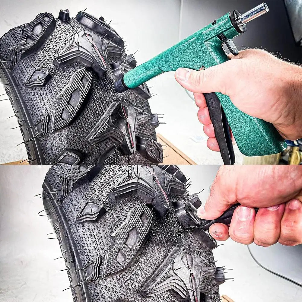 Car and Motorcycle Tubeless Tire Repair Kit – Emergency Heavy Duty Tire Repair Tool