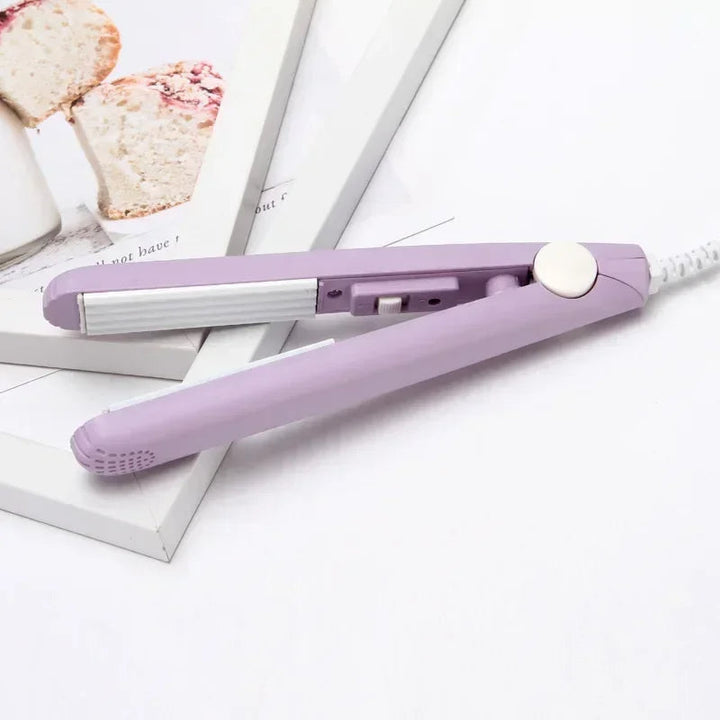 Compact Mini Hair Curler & Travel Flat Iron