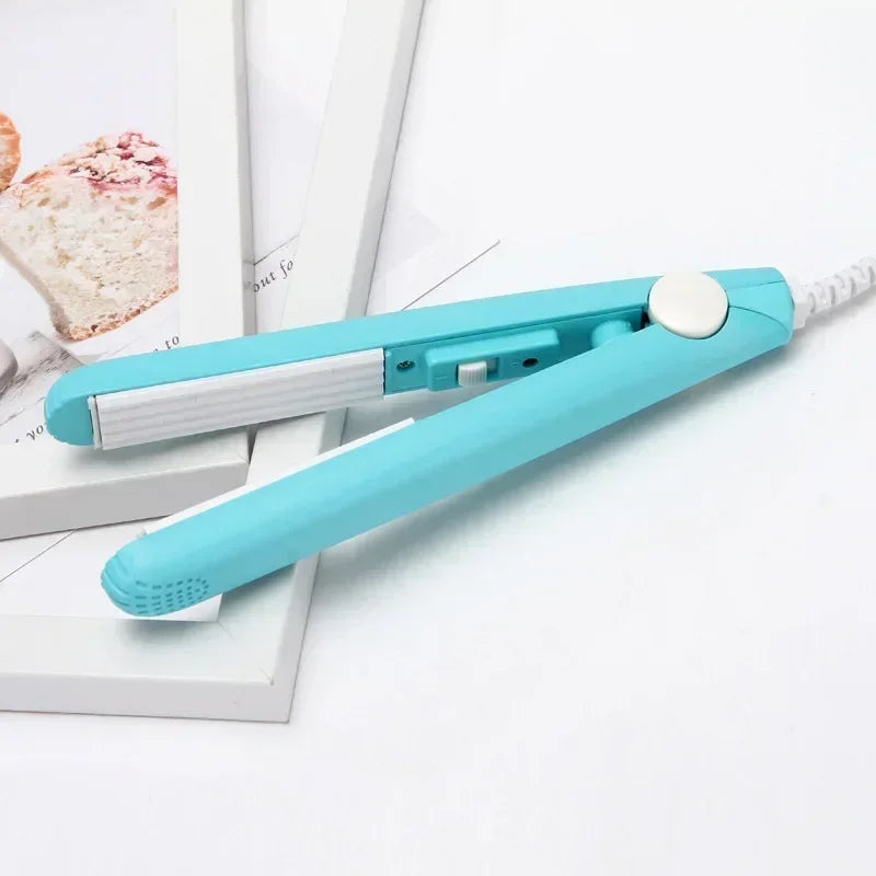 Compact Mini Hair Curler & Travel Flat Iron