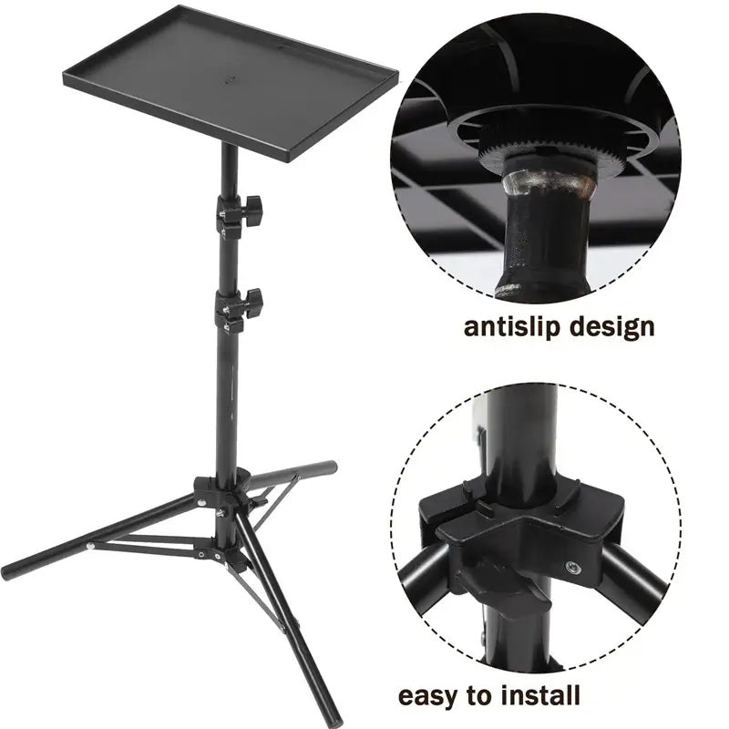 Adjustable Universal Projector Tripod Stand for Laptop, Camera & Streaming