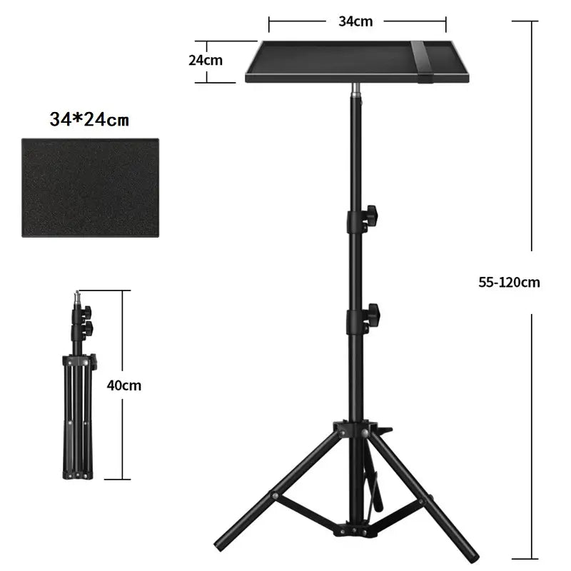 Adjustable Universal Projector Tripod Stand for Laptop, Camera & Streaming