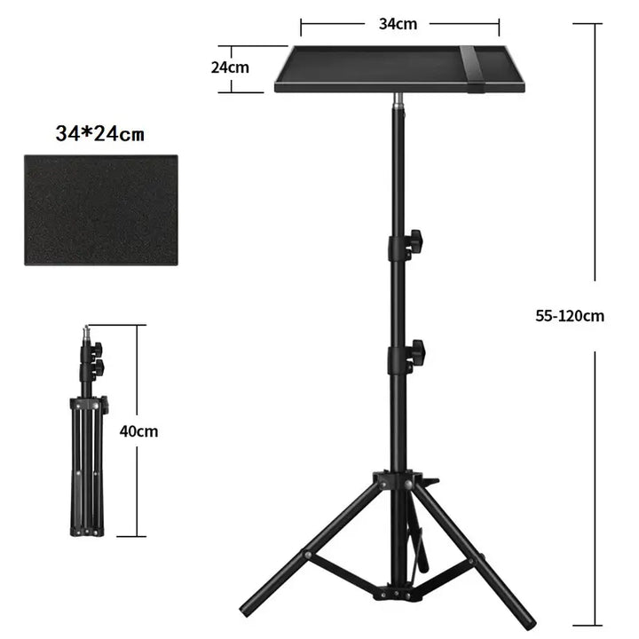 Adjustable Universal Projector Tripod Stand for Laptop, Camera & Streaming