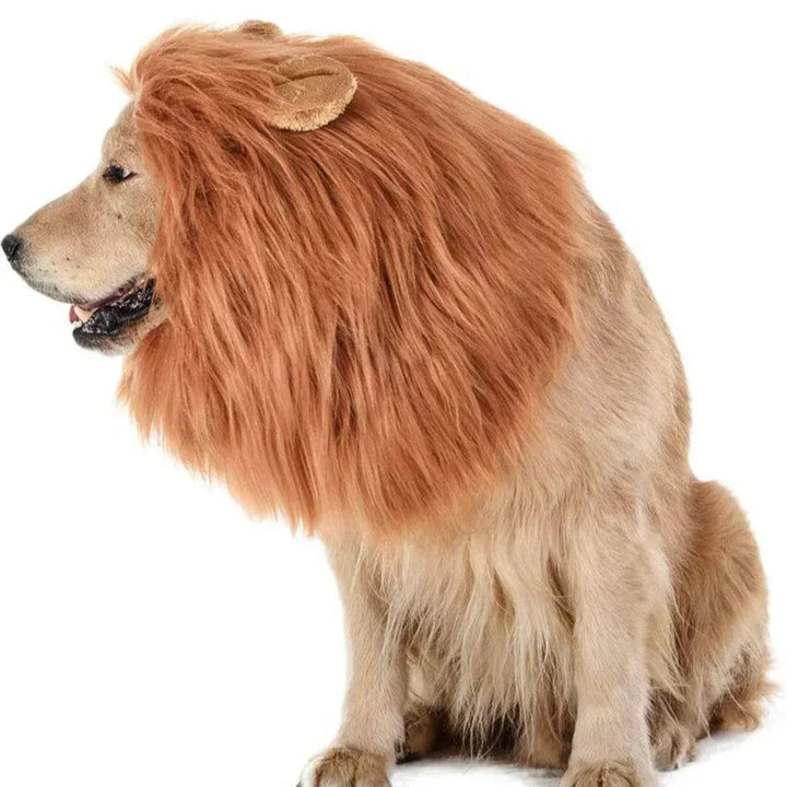 Dog Halloween Costume | Lion Mane Wig | Plush Pet Costume