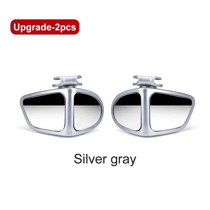 2Pcs Car Blind Spot Mirror Dual Swivel Mirrors 360 Degree Wide Angle Front Rear View Auxiliary Mirror Driving