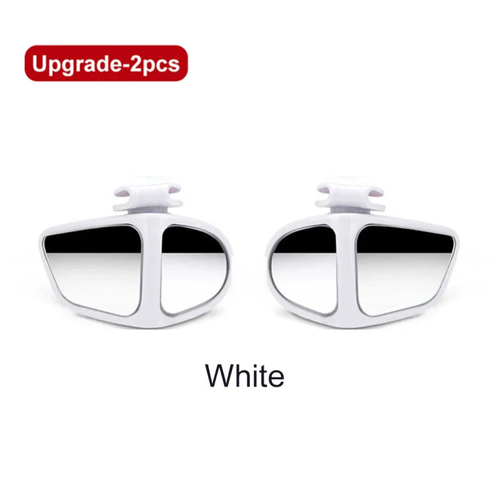 2Pcs Car Blind Spot Mirror Dual Swivel Mirrors 360 Degree Wide Angle Front Rear View Auxiliary Mirror Driving