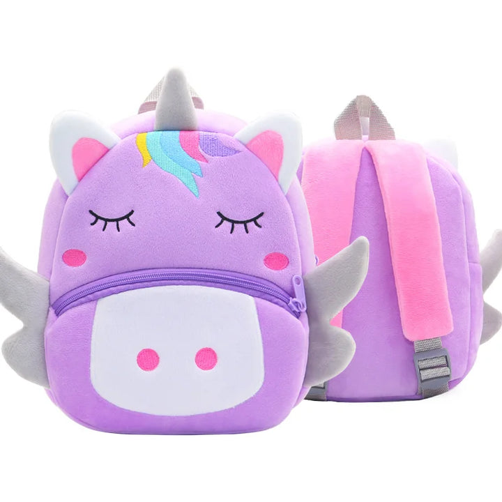 Kids Character Backpack with Plush Cotton Design | Cute Character Bookbag for School, Travel & Everyday Use