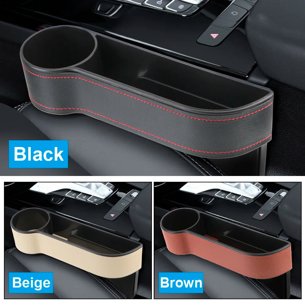 Car Seat Gap Filler with Phone Holder & Charging Hole