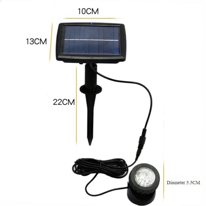 6 LED Solar Spot Lights | Underwater Outdoor Landscape Lighting | 1, 2 & 3 Head