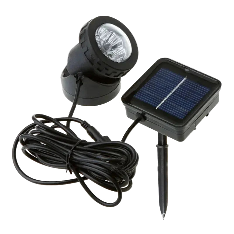 6 LED Solar Spot Lights | Underwater Outdoor Landscape Lighting | 1, 2 & 3 Head