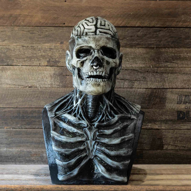 Latex Skeleton Mask | Full Face Horror Skull Mask for Halloween Cosplay & Costume Parties