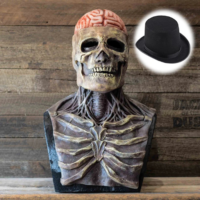 Latex Skeleton Mask | Full Face Horror Skull Mask for Halloween Cosplay & Costume Parties
