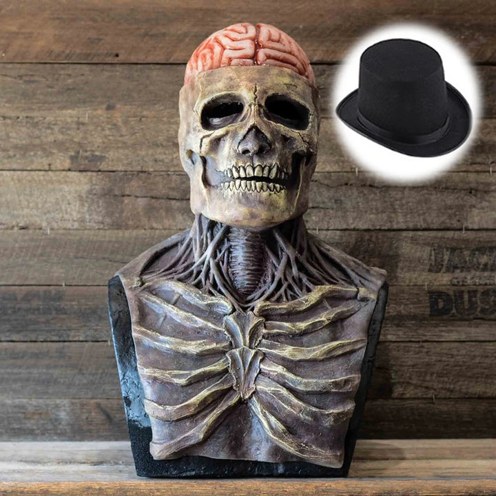 Latex Skeleton Mask | Full Face Horror Skull Mask for Halloween Cosplay & Costume Parties