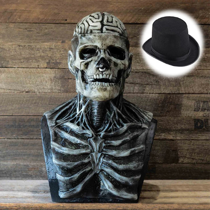 Latex Skeleton Mask | Full Face Horror Skull Mask for Halloween Cosplay & Costume Parties