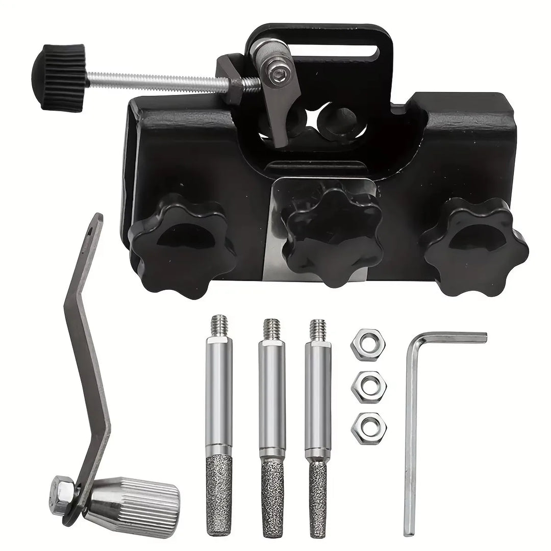 Chainsaw Sharpener | Portable Stainless Steel Hand Crank Chain Saw Sharpening Tool