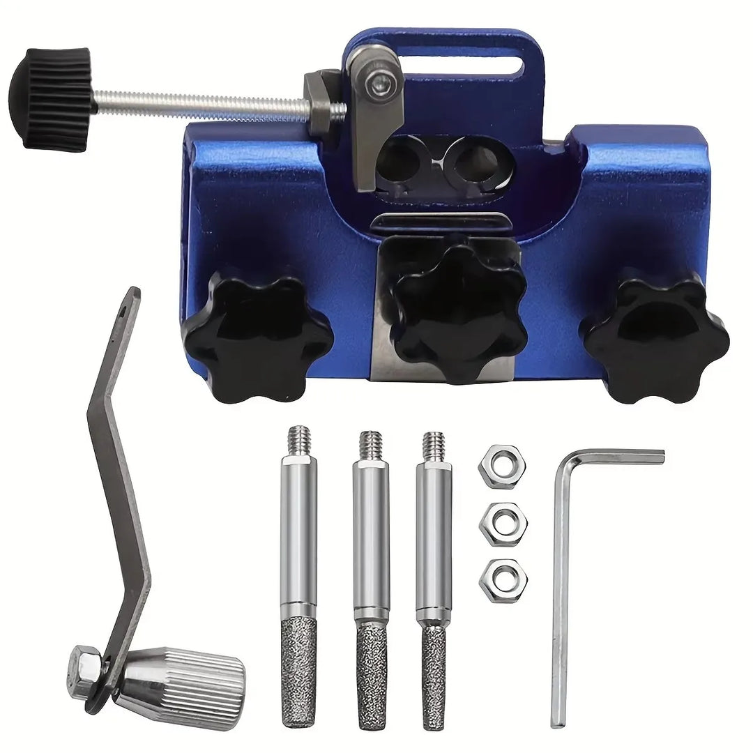 Chainsaw Sharpener | Portable Stainless Steel Hand Crank Chain Saw Sharpening Tool