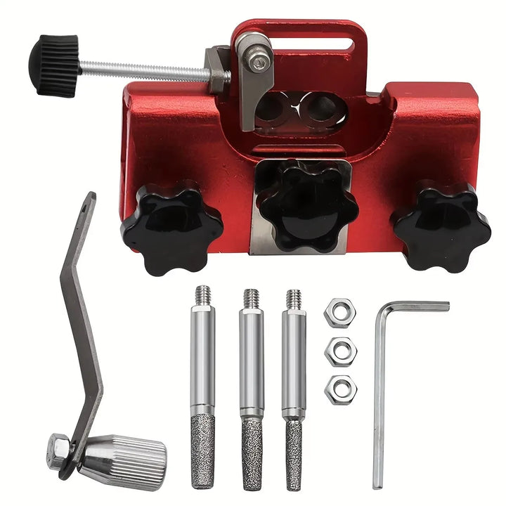 Chainsaw Sharpener | Portable Stainless Steel Hand Crank Chain Saw Sharpening Tool