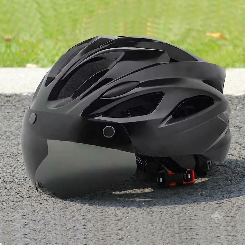 Bicycle Helmet | Lightweight EPS Bike Helmet with Magnetic Goggles Lens | Adult Cycling
