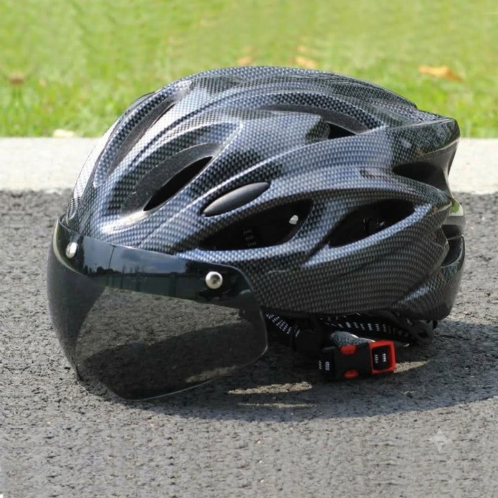 Bicycle Helmet | Lightweight EPS Bike Helmet with Magnetic Goggles Lens | Adult Cycling