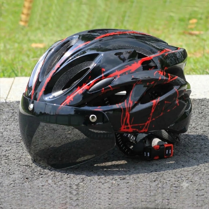 Bicycle Helmet | Lightweight EPS Bike Helmet with Magnetic Goggles Lens | Adult Cycling