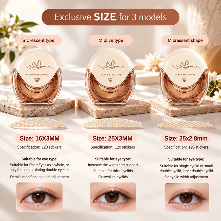 Eyelid Tape for Hooded Eyes | Invisible Double Eyelid Stickers | Natural Eye Lift
