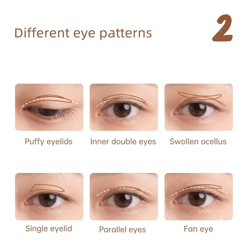 Eyelid Tape for Hooded Eyes | Invisible Double Eyelid Stickers | Natural Eye Lift