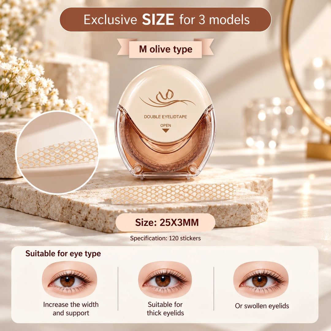 Eyelid Tape for Hooded Eyes | Invisible Double Eyelid Stickers | Natural Eye Lift