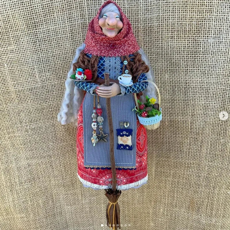 Kitchen Witch Doll | Handmade Resin Kitchen Witch Figure | Whimsical Home Decor