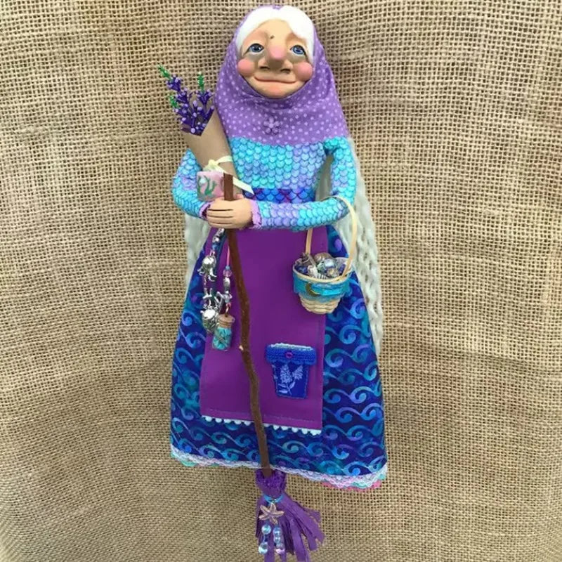 Kitchen Witch Doll | Handmade Resin Kitchen Witch Figure | Whimsical Home Decor